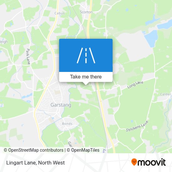Lingart Lane map