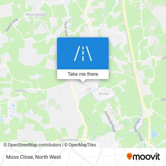 Moss Close map