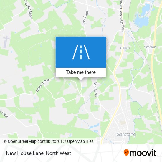New House Lane map