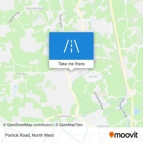 Parlick Road map