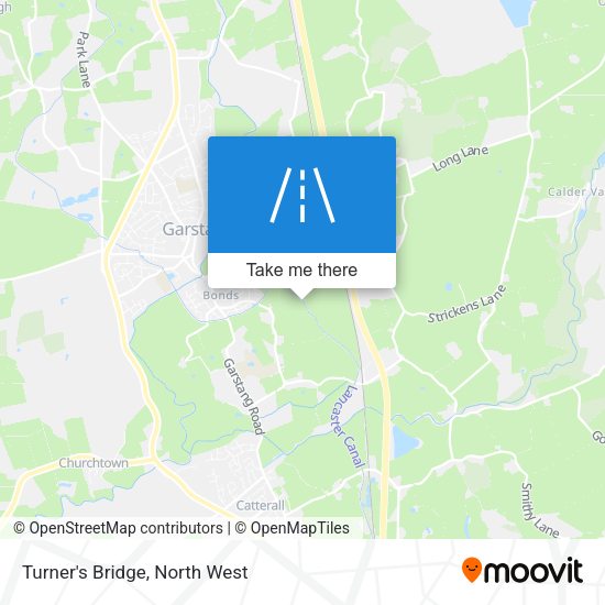 Turner's Bridge map