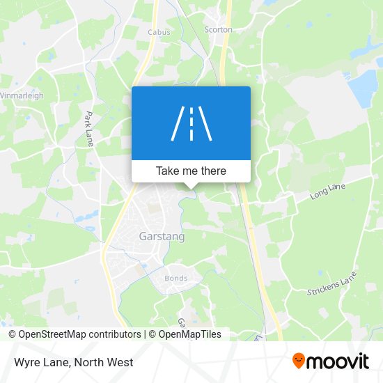 Wyre Lane map