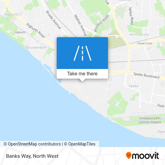 Banks Way map