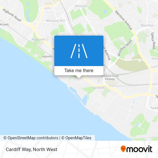 Cardiff Way map