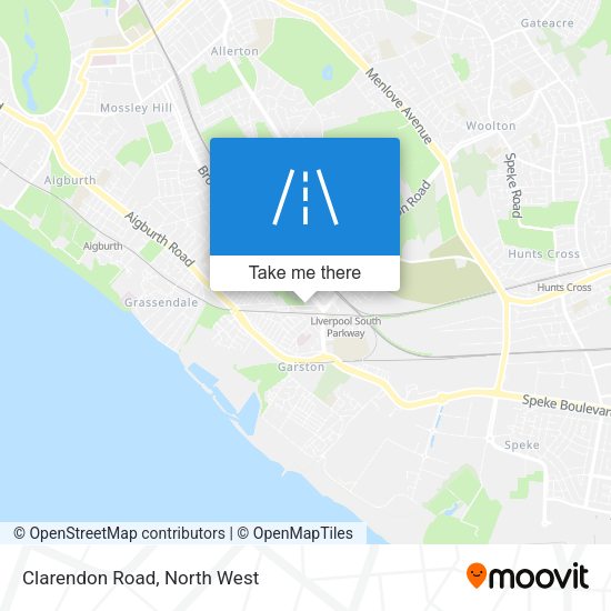 Clarendon Road map