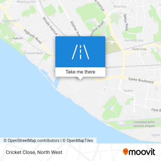 Cricket Close map