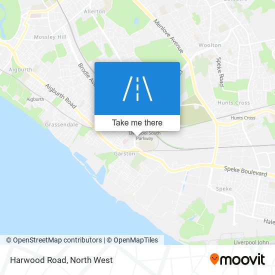 Harwood Road map