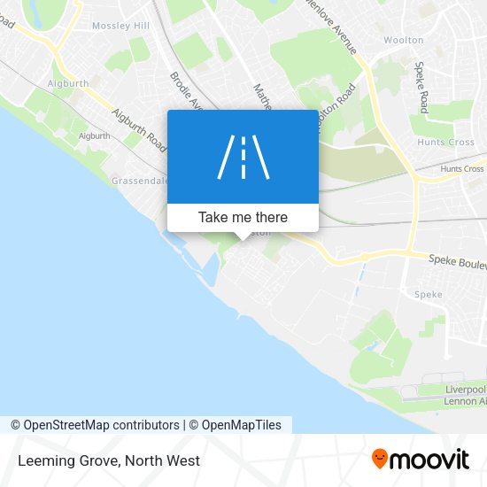 Leeming Grove map
