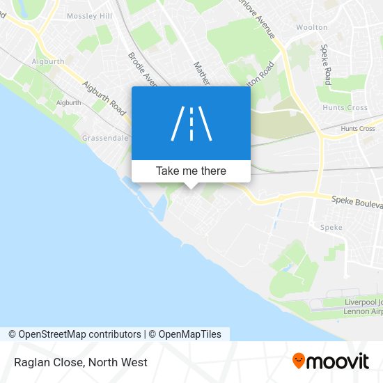 Raglan Close map