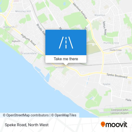 Speke Road map