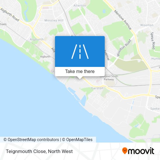 Teignmouth Close map