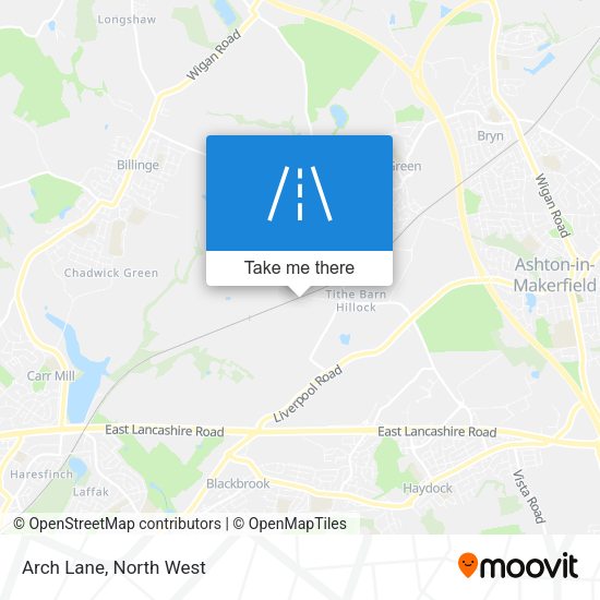 Arch Lane map