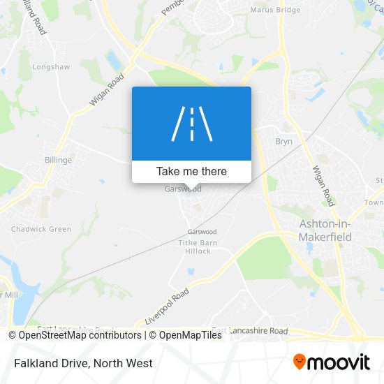 Falkland Drive map