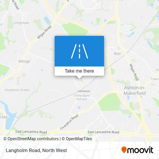 Langholm Road map