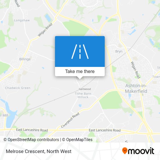 Melrose Crescent map