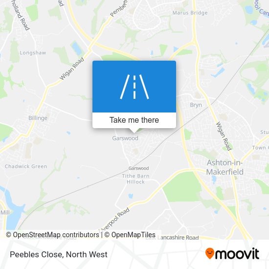 Peebles Close map