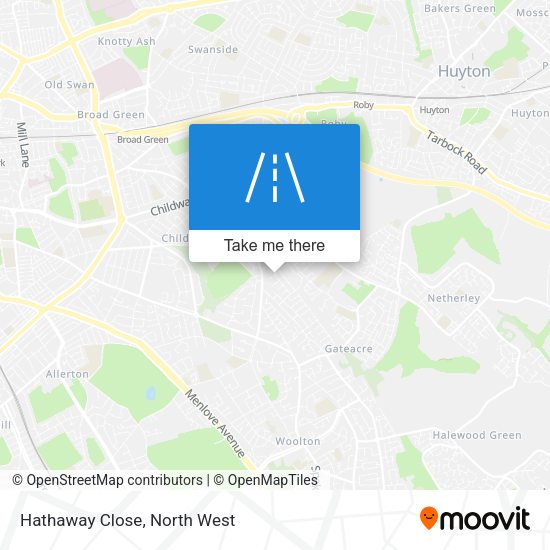 Hathaway Close map