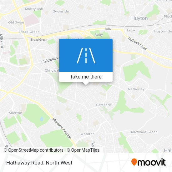 Hathaway Road map