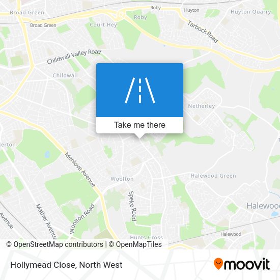 Hollymead Close map