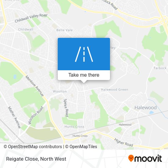 Reigate Close map