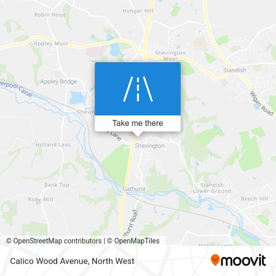 Calico Wood Avenue map