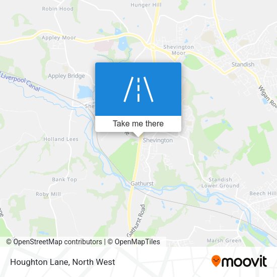 Houghton Lane map