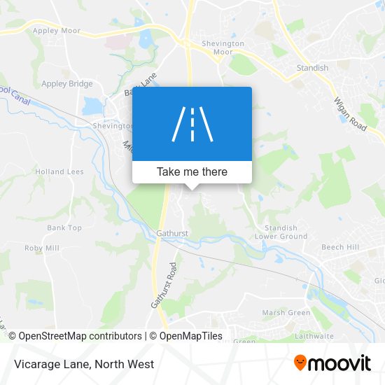 Vicarage Lane map