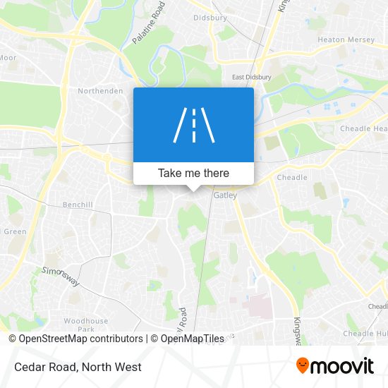 Cedar Road map
