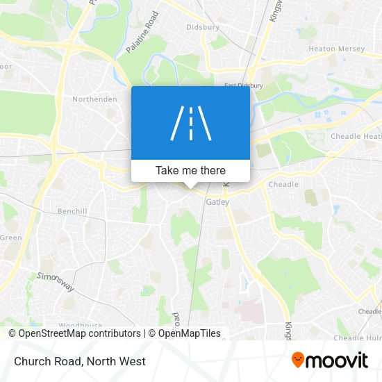 Church Road map