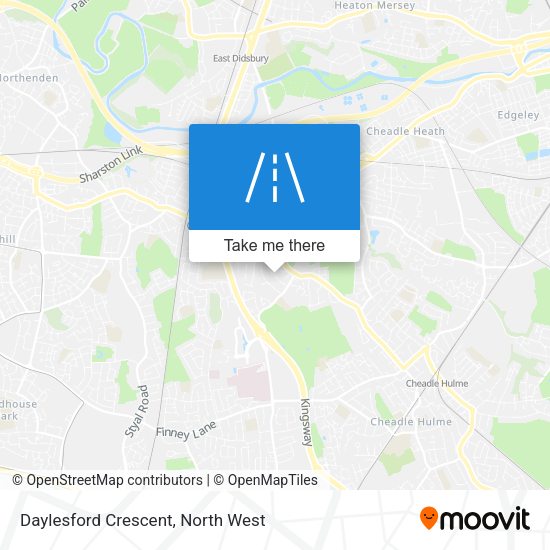Daylesford Crescent map