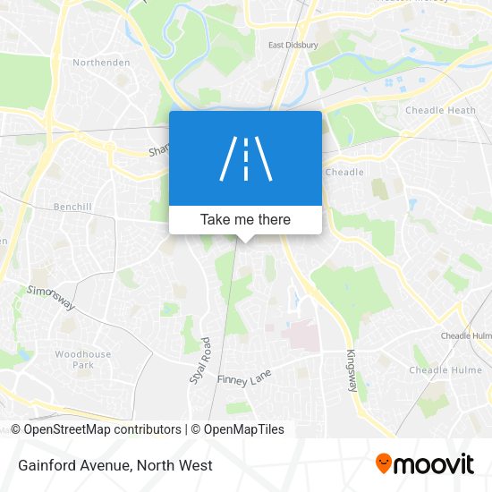 Gainford Avenue map