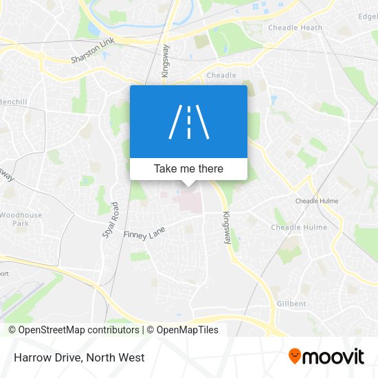 Harrow Drive map