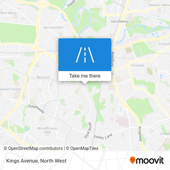 Kings Avenue map