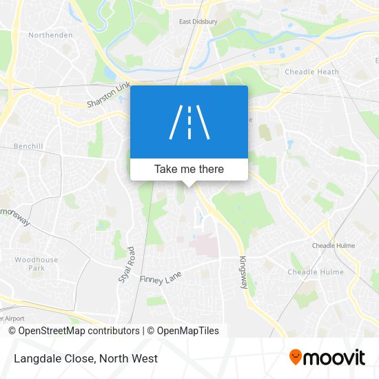 Langdale Close map