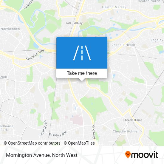 Mornington Avenue map