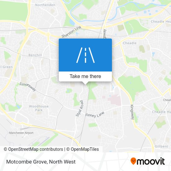 Motcombe Grove map