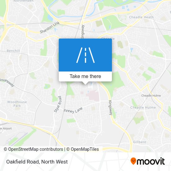 Oakfield Road map