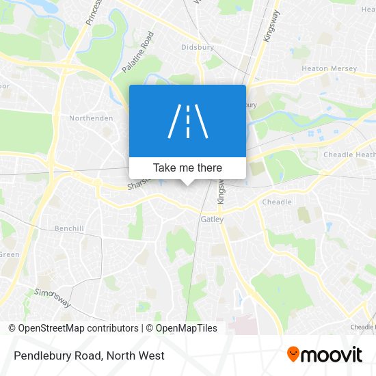 Pendlebury Road map