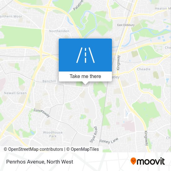 Penrhos Avenue map
