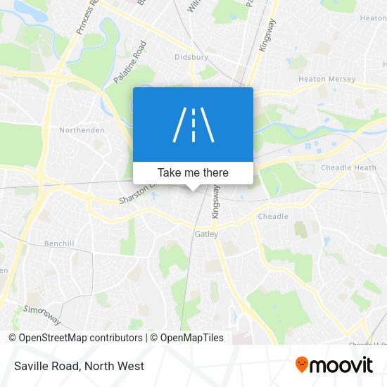 Saville Road map