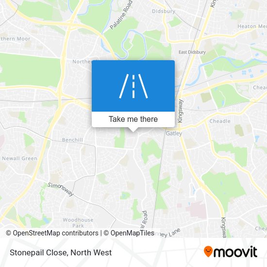 Stonepail Close map