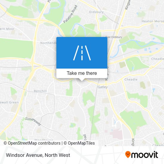 Windsor Avenue map