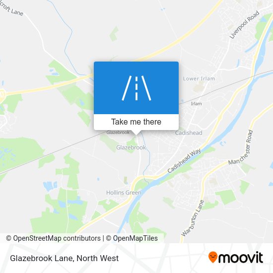 Glazebrook Lane map