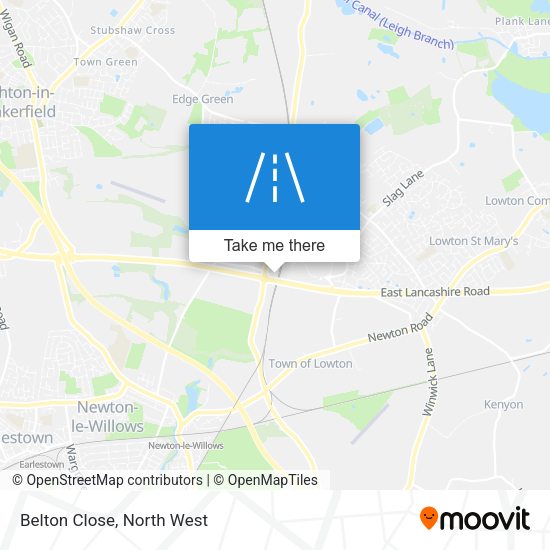 Belton Close map