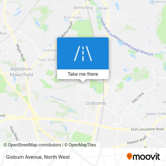 Gisburn Avenue map