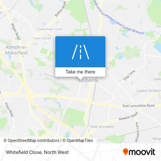Whitefield Close map