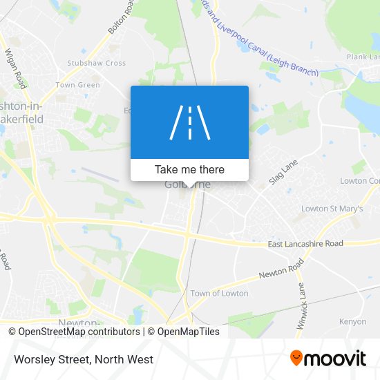 Worsley Street map
