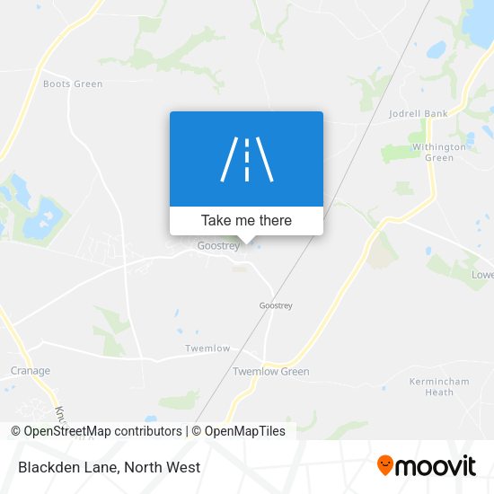 Blackden Lane map