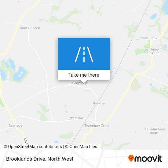 Brooklands Drive map