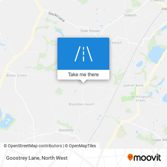 Goostrey Lane map